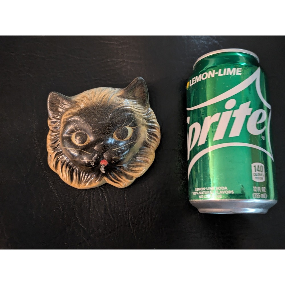 Vintage Miller Studio Siamese Cat Chalkware Wall Plaque Mid Century Decor Brown
